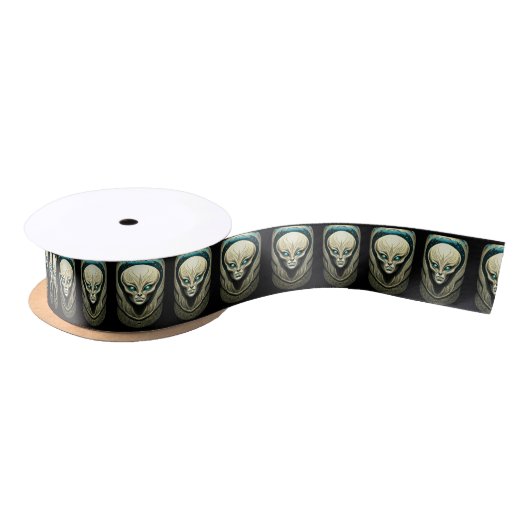 Alien skull Head Thunder_Cove Satinband (Spule)