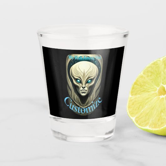 Alien skull Head Thunder_Cove Schnapsglas (Vorderseite)