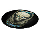 Alien skull Head Thunder_Cove Schneidebrett (Ecke)