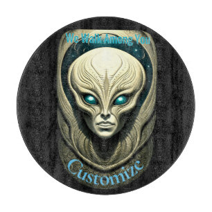 Alien skull Head Thunder_Cove Schneidebrett