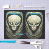 Alien skull Head Thunder_Cove Seidenpapier (Handwerk)