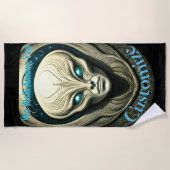 Alien skull Head Thunder_Cove Strandtuch (Vorderseite)