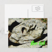 Alien Skull in Nation Postkarte (Vorne/Hinten)