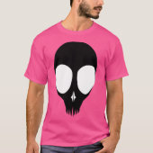Alien Skull - Invert - Keine Kontur T-Shirt (Vorderseite)