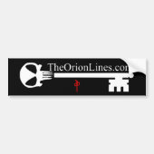 alien skull key autoaufkleber (Vorne)