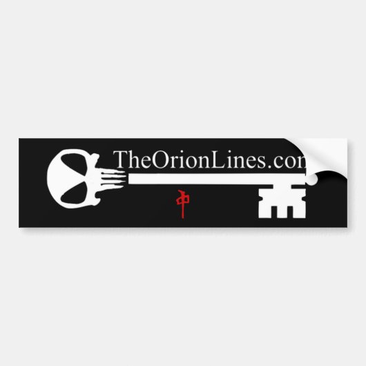 alien skull key autoaufkleber (Vorne)