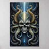 Alien Skull Octopus - 2001 - Fantasy Art Poster (Vorne)