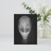Alien Skull Röntgen Postkarte (Stehend Vorderseite)