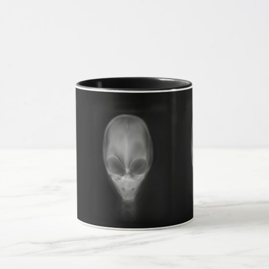 Alien Skull Röntgen Tasse (Zentrum)
