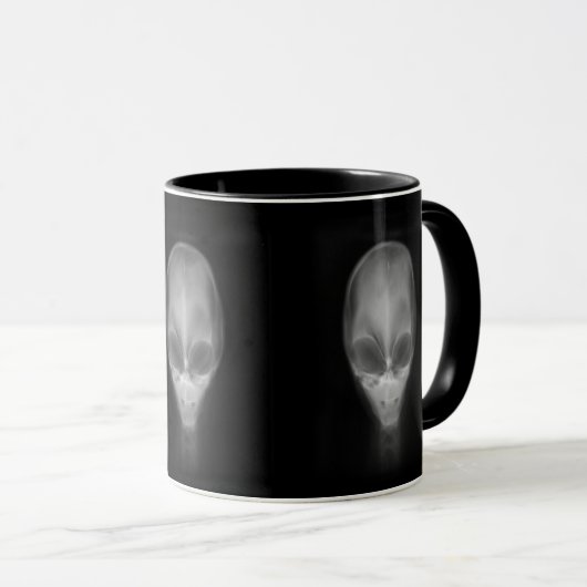 Alien Skull Röntgen Tasse (VorderseiteRechts)