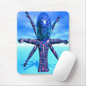 Alien Skulptur Mousepad (Mit Mouse)