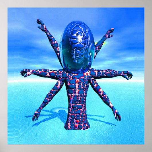 Alien Skulptur Poster (Vorne)