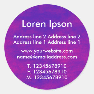 Alien Sky II Business / Profil Runder Aufkleber