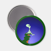 Alien skywatching color magnet (Vorderseite/Rückseite)