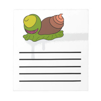 Alien snail notepad notizblock