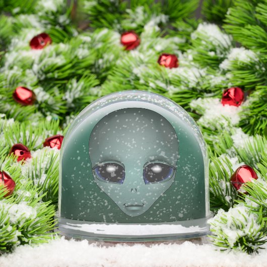 Alien Snow Globes Custom Cute Alien Snow Globes Schneekugeln (Weihnachten)