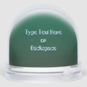 Alien Snow Globes Custom Cute Alien Snow Globes Schneekugeln (Rückseite)