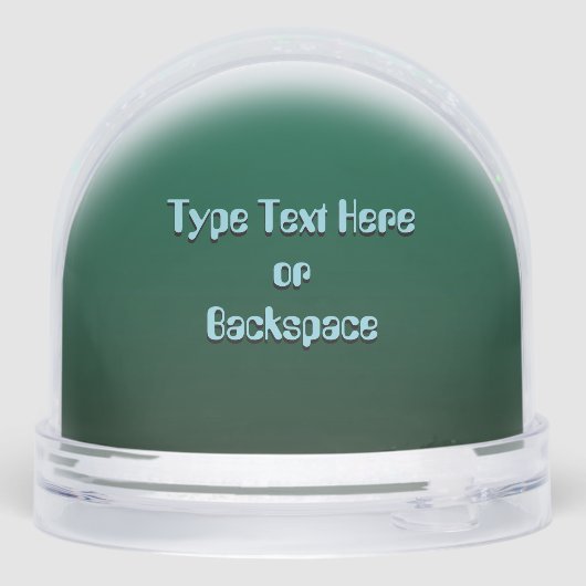 Alien Snow Globes Custom Cute Alien Snow Globes Schneekugeln (Rückseite)