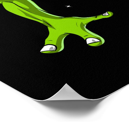 Alien Soccer Poster (Ecke)