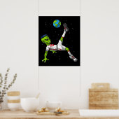 Alien Soccer Poster (Küche)