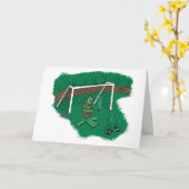 Alien Soccor Player-nice rett! Karte (Gelbe Blume)