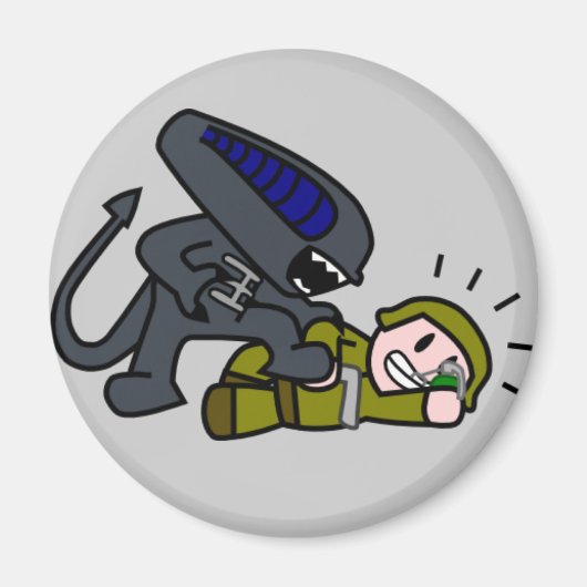 Alien / Soldier Magnet (Vorne)