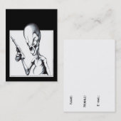 Alien-Sonde Visitenkarte (Vorne/Hinten)