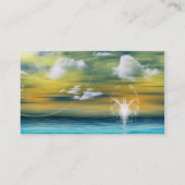 Alien-Sonnenaufgang Visitenkarte (Rückseite)