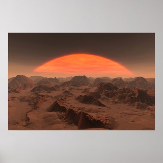 Alien Sonnenuntergang Nr. 2 Poster (Vorne)