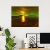 Alien Sonnenuntergang Poster (Heimbüro)