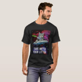 Alien Space Cat Take Me to Your Litter T-Shirt (Vorne ganz)