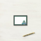 Alien "Space Flying Saucer Post-it Notes" Klebezettel (Auf Schreibtisch)