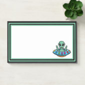 Alien "Space Flying Saucer Post-it Notes" Post-it Klebezettel (Büro)