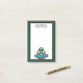 Alien "Space Flying Saucer Post-it Notes" Post-it Klebezettel (Auf Schreibtisch)