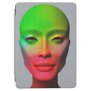 Alien Space Futuristic Schöne Farbe iPad Air C iPad Air Hülle