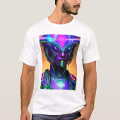 Alien Space Futuristic Schöner T - Shirt (Vorderseite)