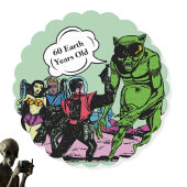 Alien Space man Futuristic Sci=Fi Comic Untersetzer