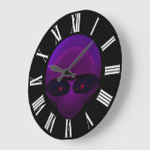 Alien Space Pilot Fun E.T. Sci-fi-Wall-Uhr Große Wanduhr (Winkel)