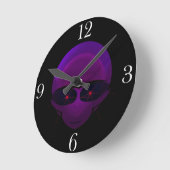Alien Space Pilot Fun E.T. Sci-fi-Wall-Uhr Runde Wanduhr (Winkel)