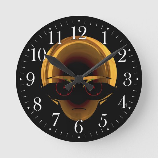Alien Space Pilot Spaß Sci-Fi-Wall-Uhr Runde Wanduhr (Vorderseite)