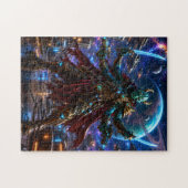 Alien Space Pirate Captain — Four-Armed Warrior Puzzle (Horizontal)