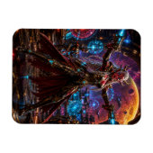 Alien Space Pirate Queen — Twin Blasters Magnet (Horizontal)