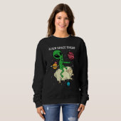 Alien Space Sheep Astronaut oder Raumfahrtpilot Sweatshirt (Vorne ganz)