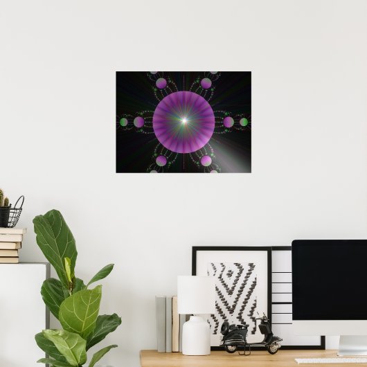 Alien Space Ship Poster (Heimbüro)