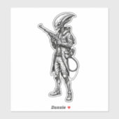 ALIEN SPACE SOLDIER CAR AUFKLEBER (Blatt)