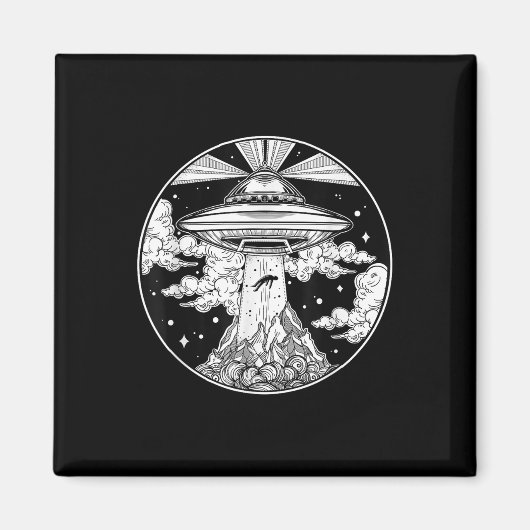 Alien Space Tattoo - Ufo 51 Gebiet Roswell glaubt Magnet (Vorne)