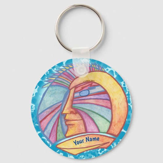 Alien Spaceman Schlüsselanhänger (Vorderseite)