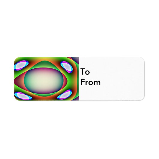 Alien Spaceship benutzerdefinierte Gift-Tags (Vorne)