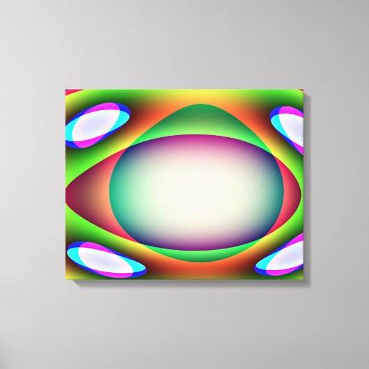 Alien Spaceship Canvas Print Leinwanddruck (Vorderseite)