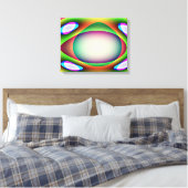 Alien Spaceship Canvas Print Leinwanddruck (Insitu (Schlafzimmer))
